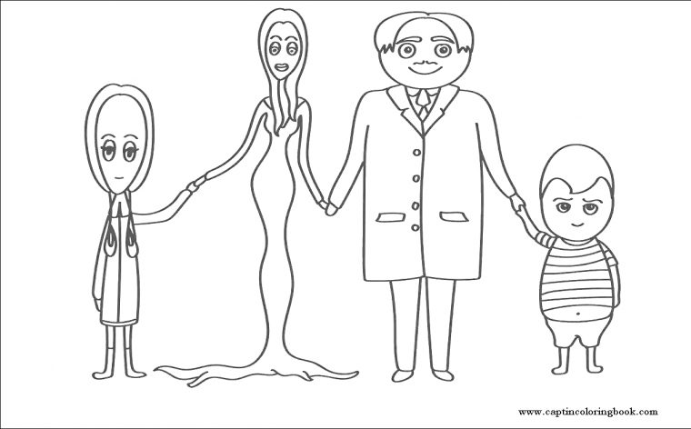 addams family coloring page addams family coloring page