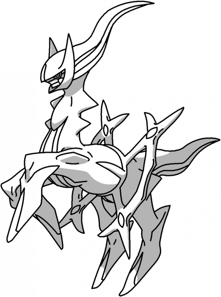 arceus pokemon coloring page