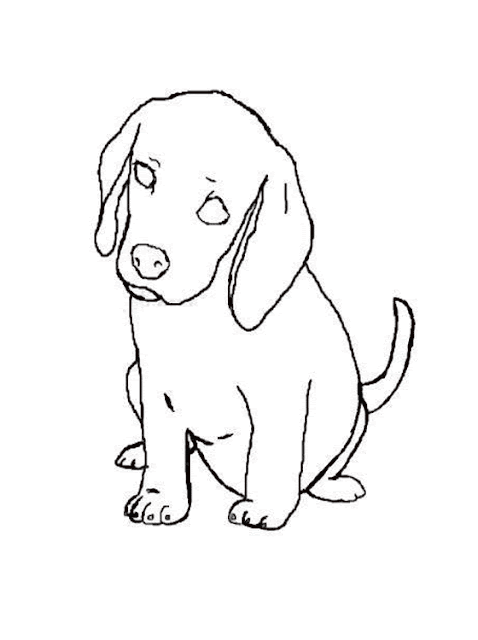 beagle coloring page