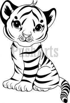 tiger cub coloring pages