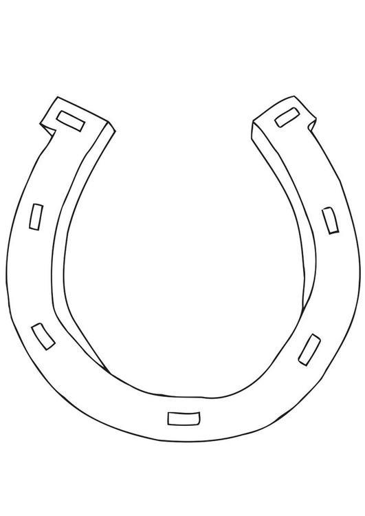 horseshoe coloring page