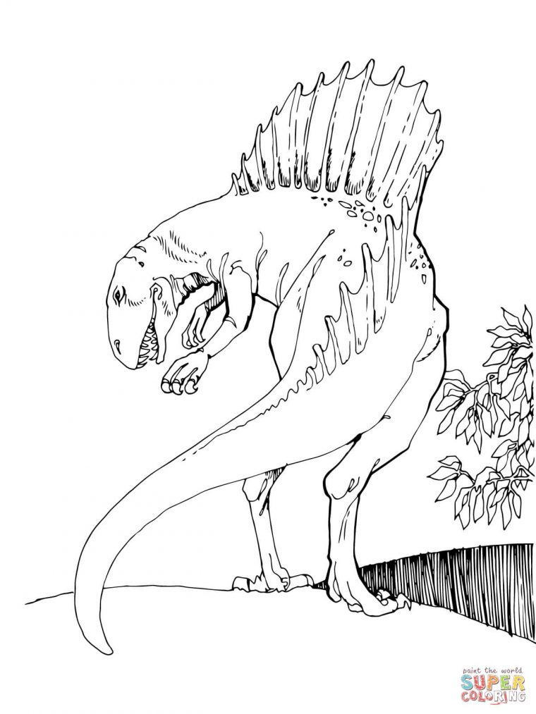 spinosaurus dinosaur coloring pages