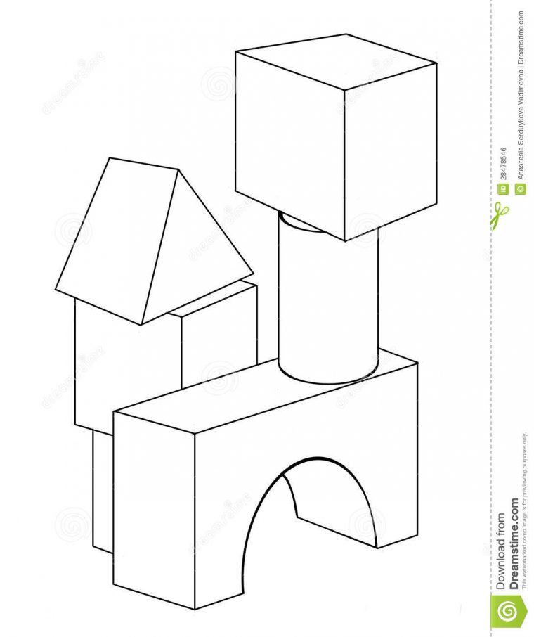blocks coloring page blocks coloring page