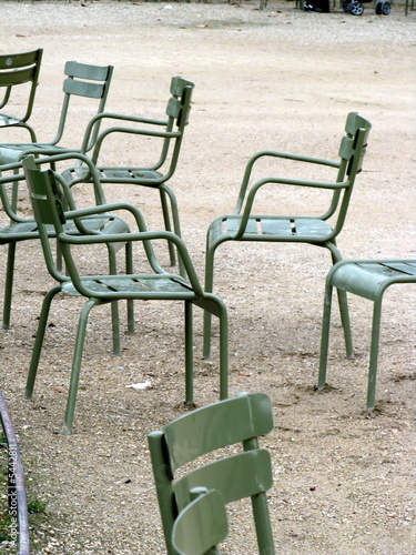 chaises du jardin du luxembourg