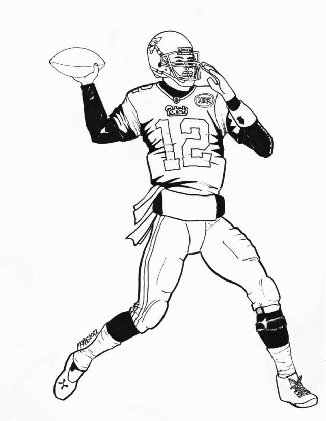 tom brady coloring page tom brady coloring page