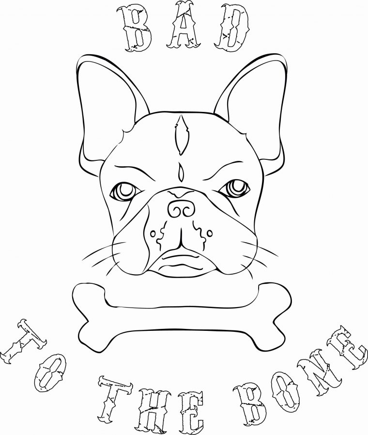 english bulldog coloring page