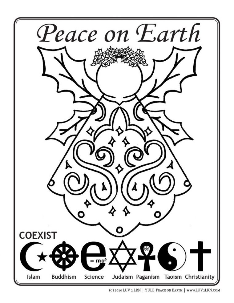 yule coloring pages