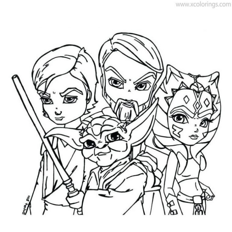 ahsoka coloring pages