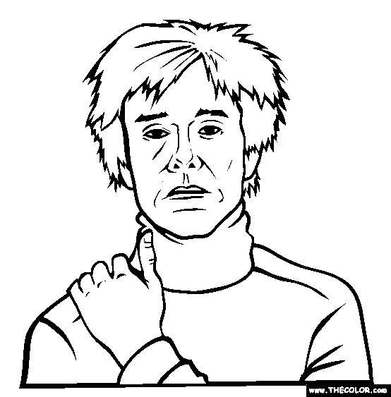 andy warhol coloring pages
