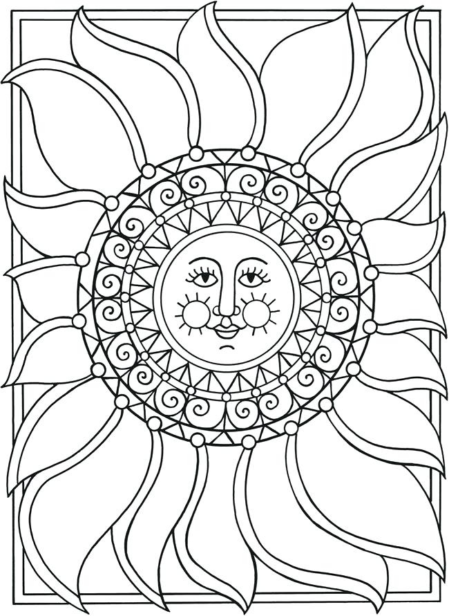 moon and stars coloring pages