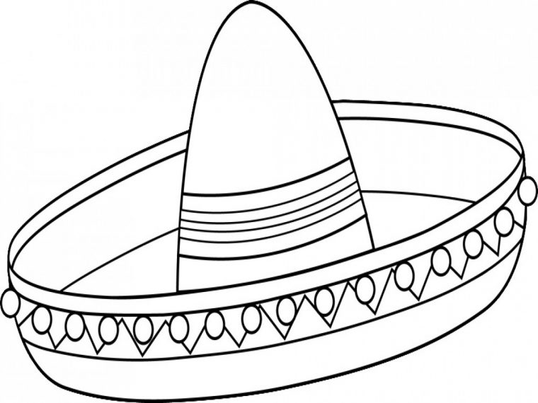 sombrero coloring page