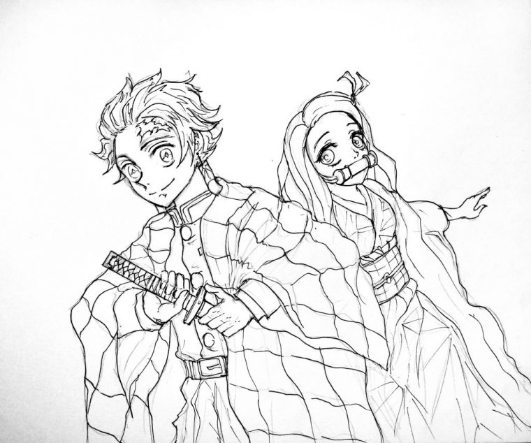 printable coloring nezuko coloring pages printable coloring nezuko coloring pages