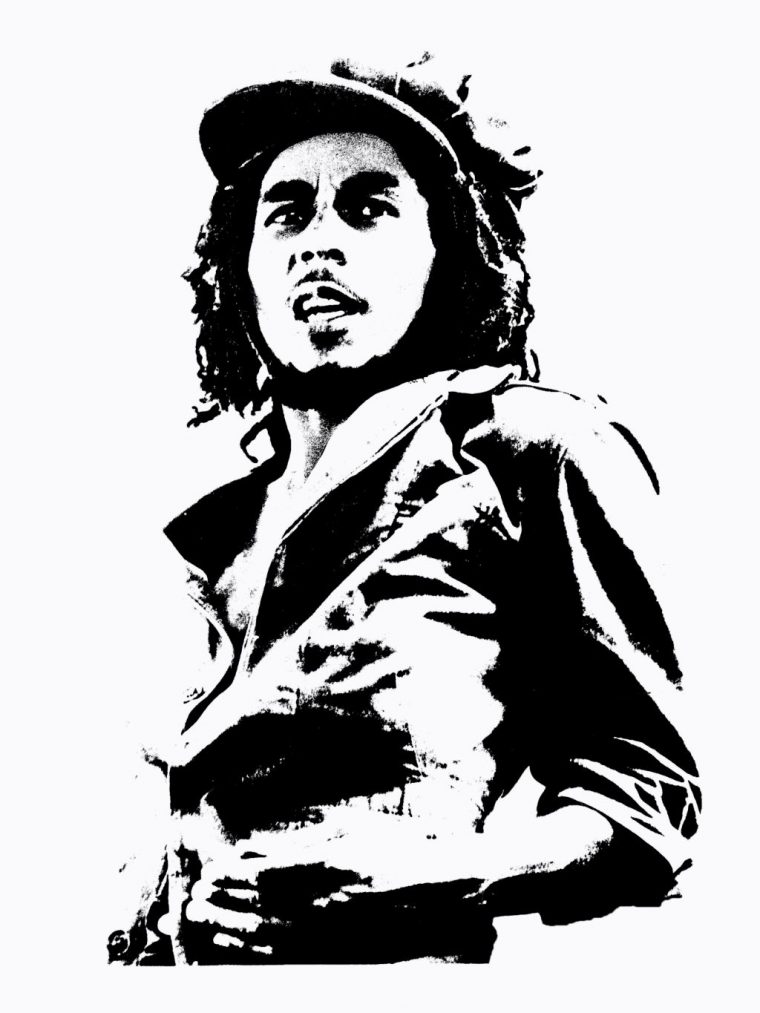 bob marley coloring pages
