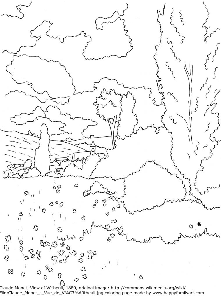 monet coloring pages monet coloring pages