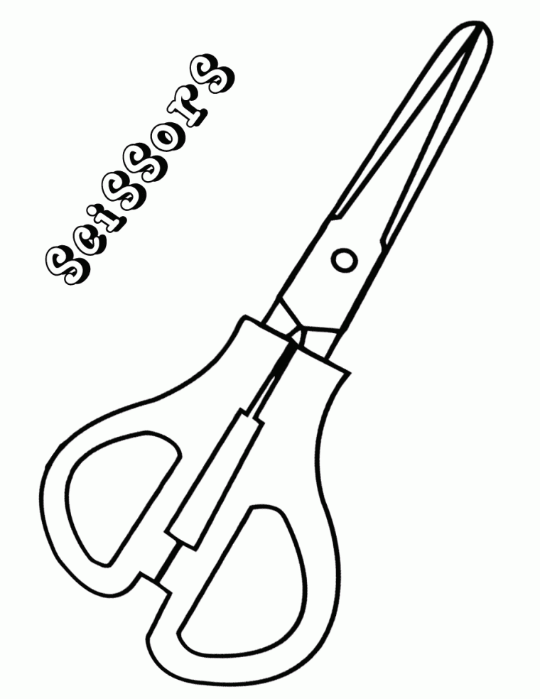 scissors coloring page scissors coloring page