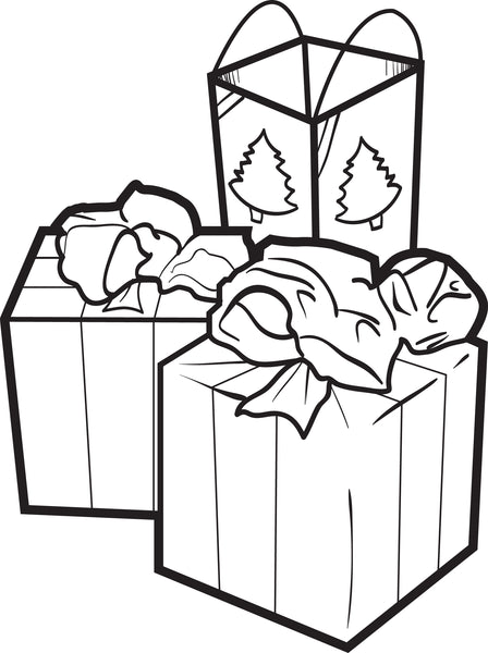 presents coloring pages presents coloring pages