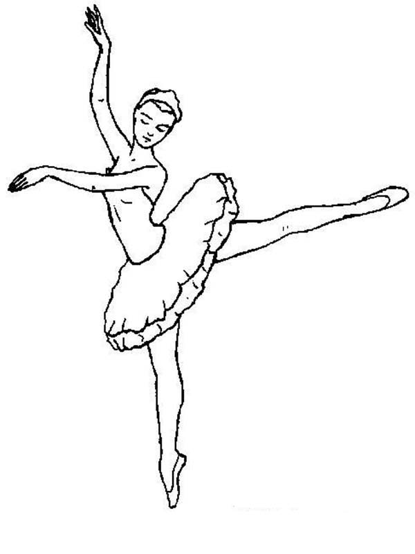ballet dancer coloring page