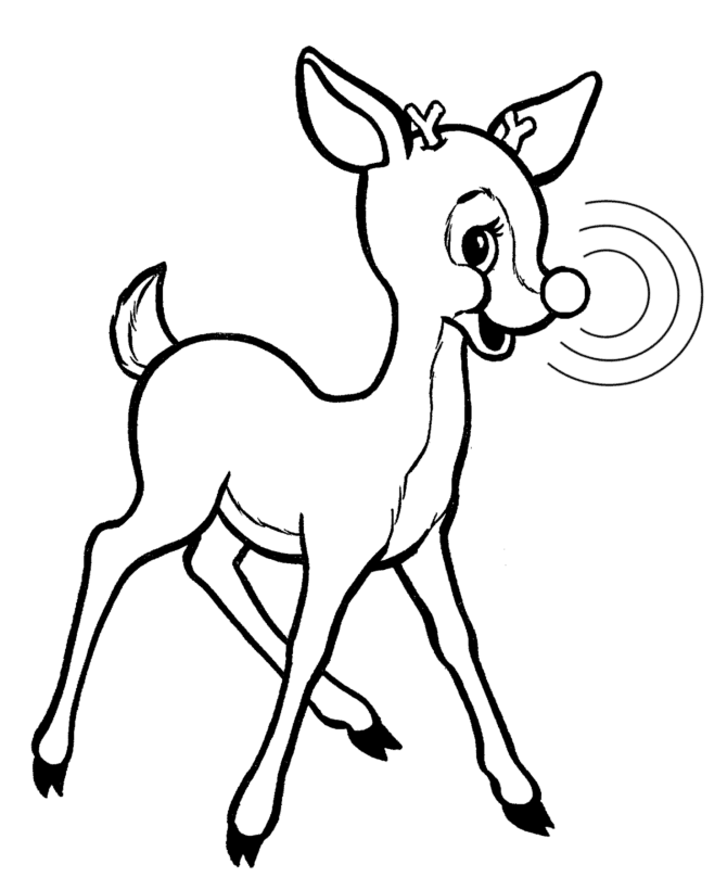 easy rudolph coloring pages easy rudolph coloring pages