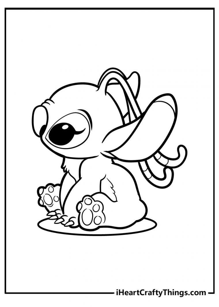 printable cute stitch and angel coloring pages printable cute stitch and angel coloring pages