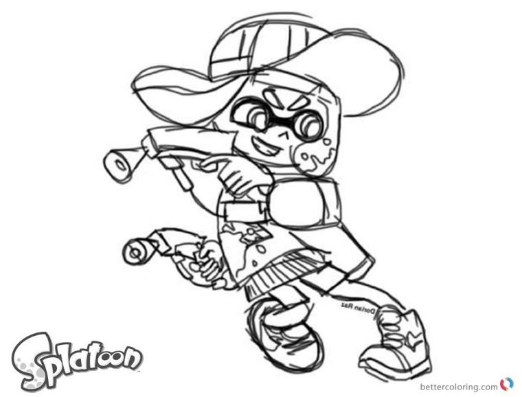 splatoon 3 coloring pages splatoon 3 coloring pages