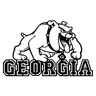georgia bulldog coloring pages