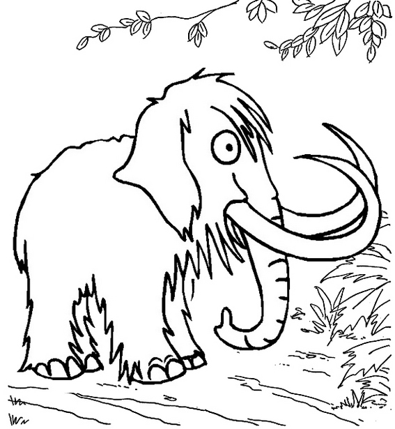 mammoth coloring page mammoth coloring page
