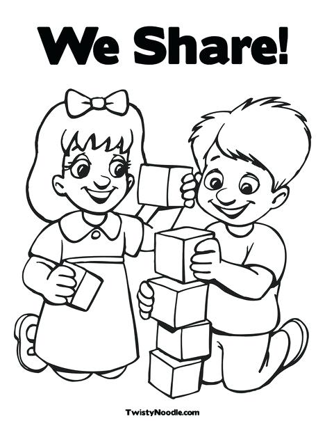 share coloring page