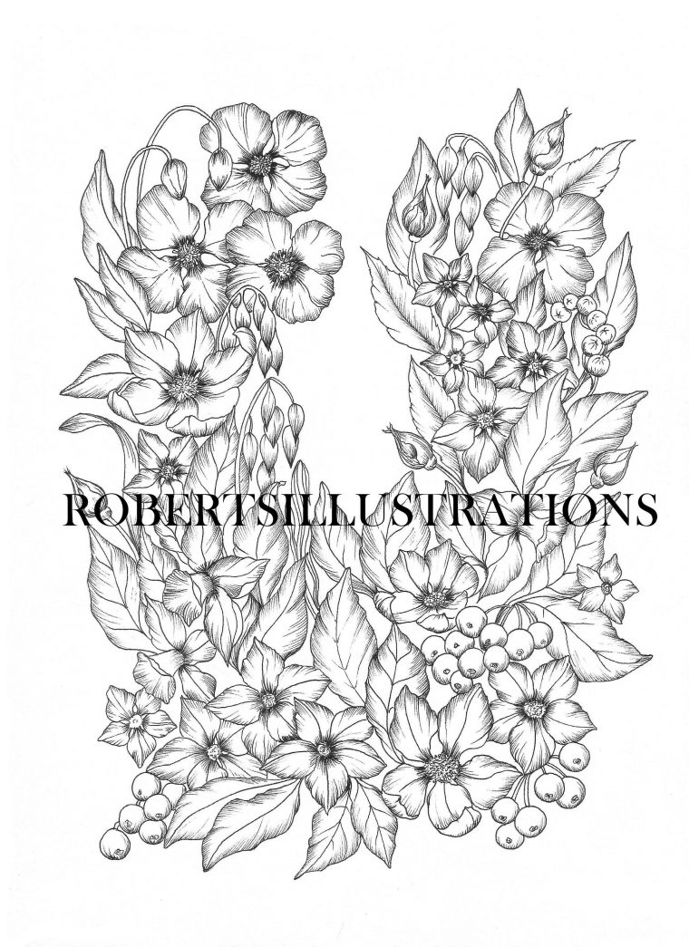 botanical coloring pages botanical coloring pages
