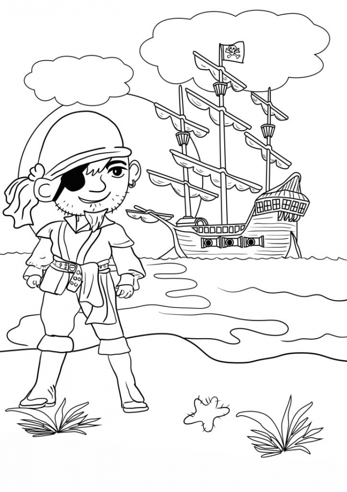 printable pirate coloring pages printable pirate coloring pages