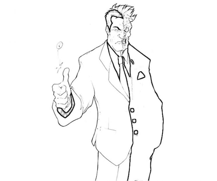 two face coloring pages