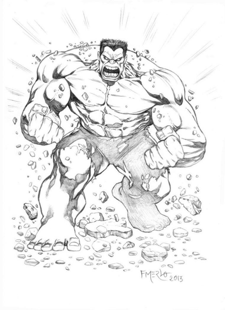 red hulk coloring pages