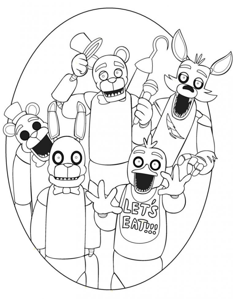 nightmare freddy coloring pages nightmare freddy coloring pages
