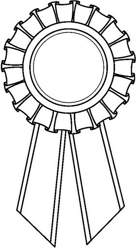 ribbon coloring page