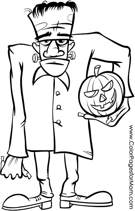 coloring page frankenstein coloring page frankenstein