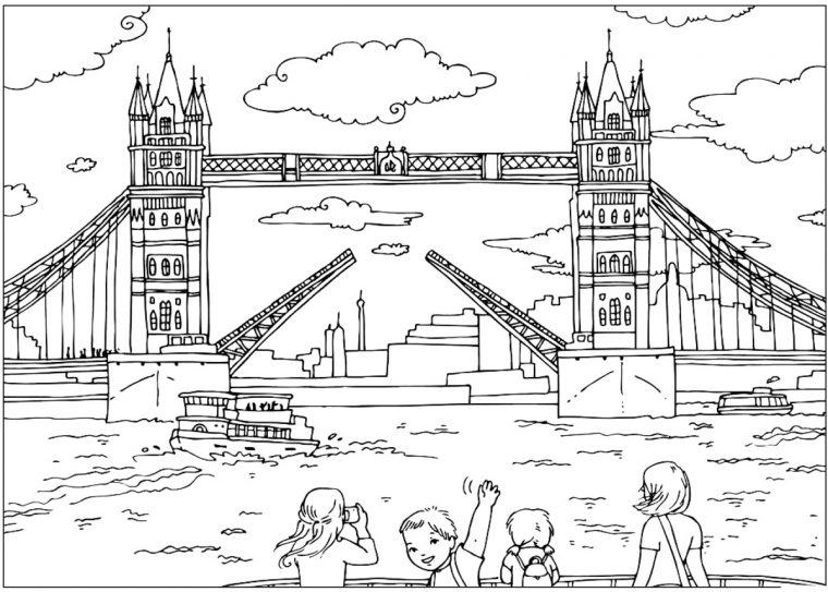 london coloring pages