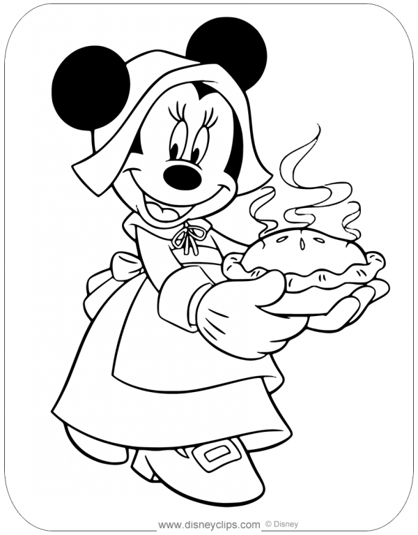 mickey mouse thanksgiving coloring page mickey mouse thanksgiving coloring page