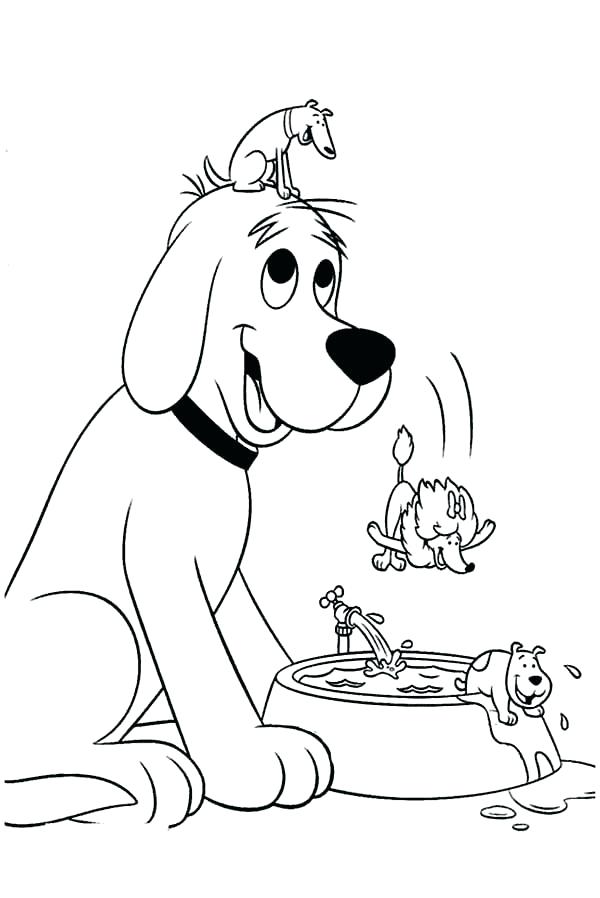 clifford big red dog coloring page clifford big red dog coloring page