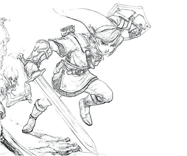 link zelda coloring pages