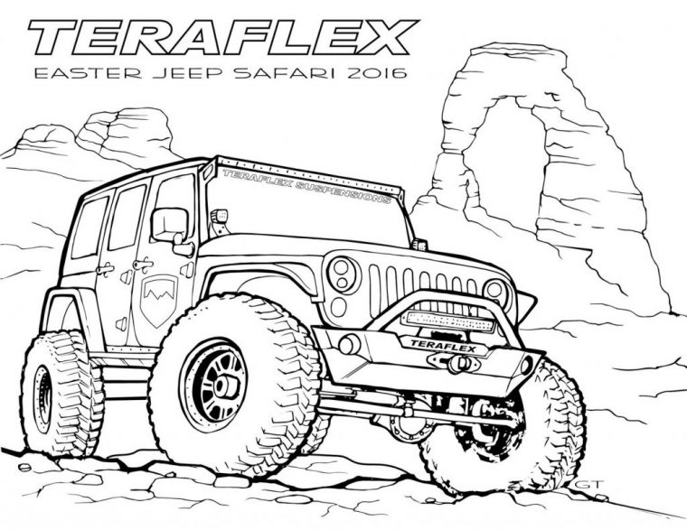 off road jeep coloring pages