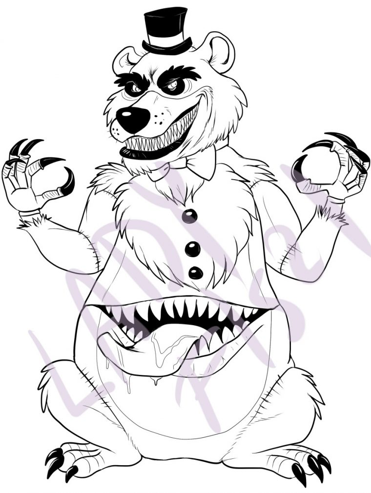 nightmare foxy coloring pages nightmare foxy coloring pages