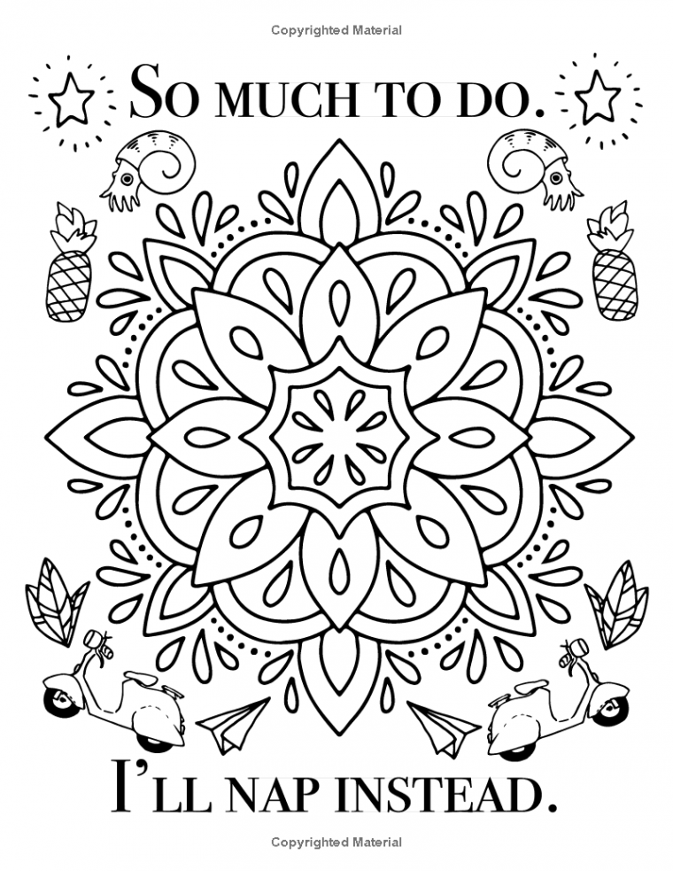 sarcastic quotes coloring pages