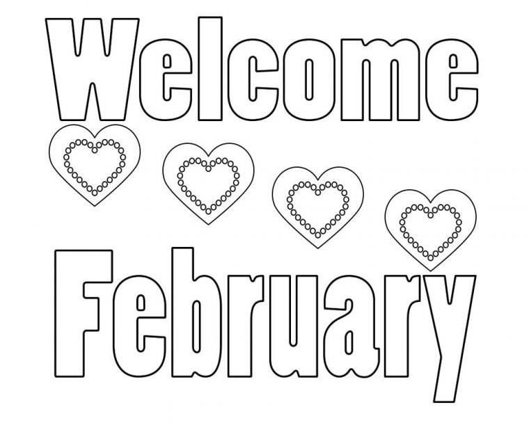free coloring pages for february