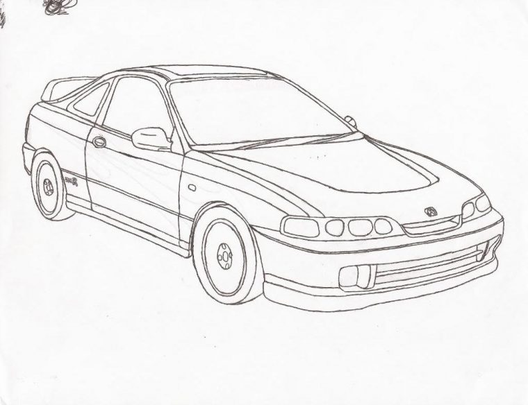honda civic coloring pages