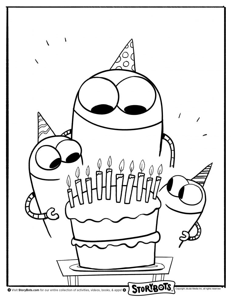 story bots coloring pages story bots coloring pages