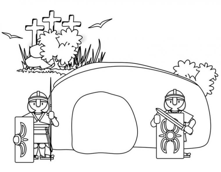 tomb coloring page