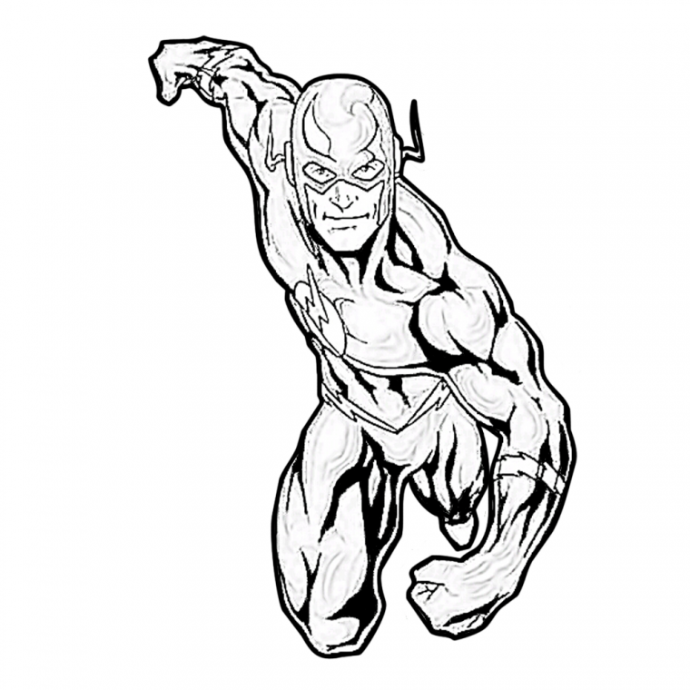 flash coloring pages printable