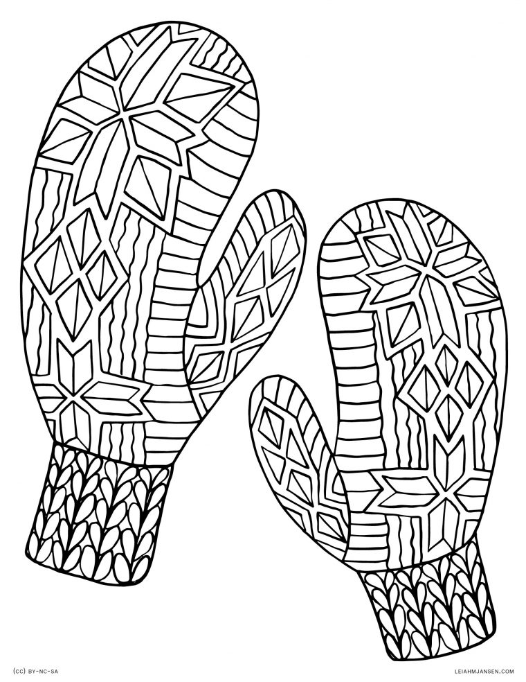coloring pages of mittens coloring pages of mittens