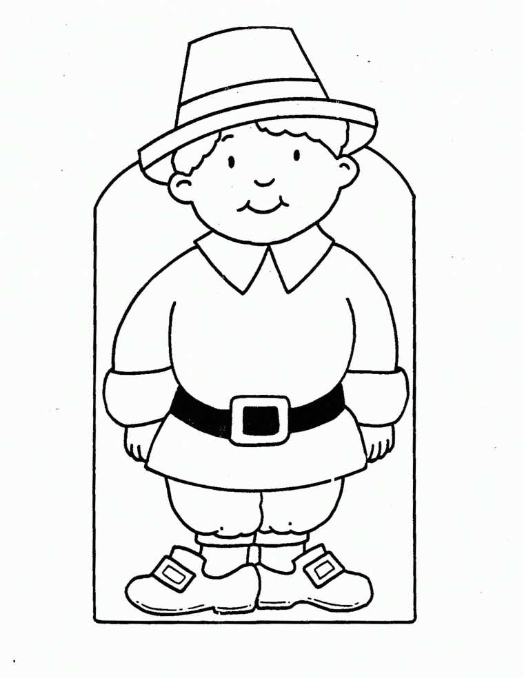pilgrims coloring page