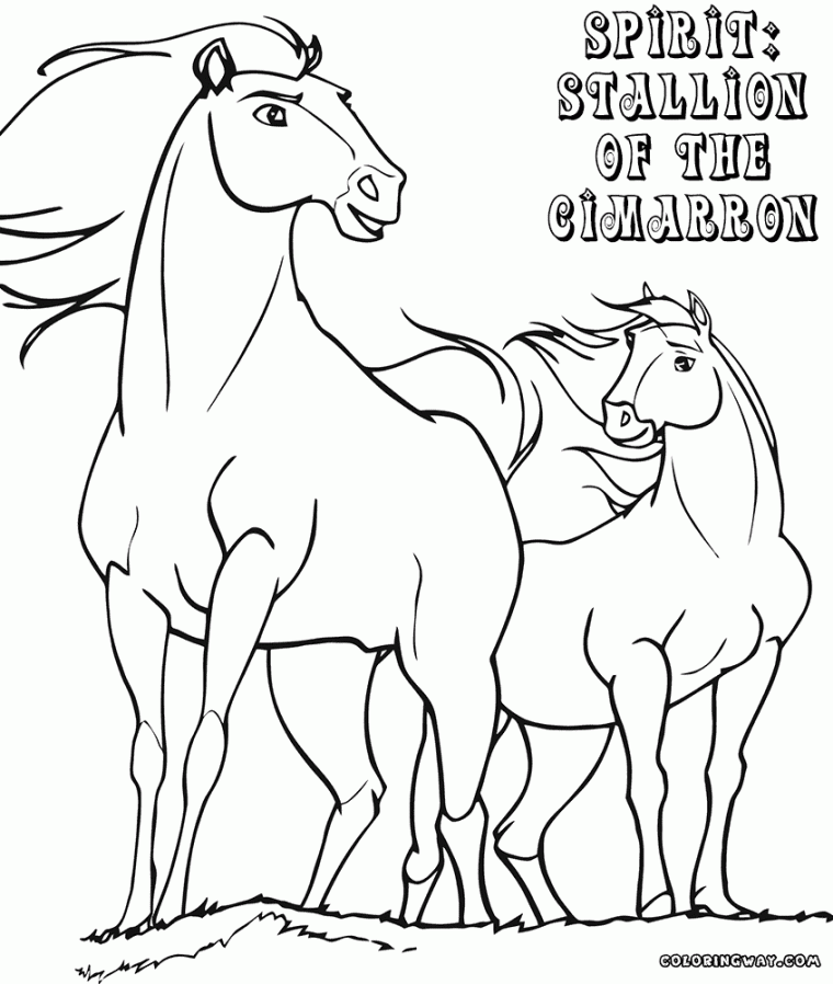 spirit stallion of the cimarron coloring pages