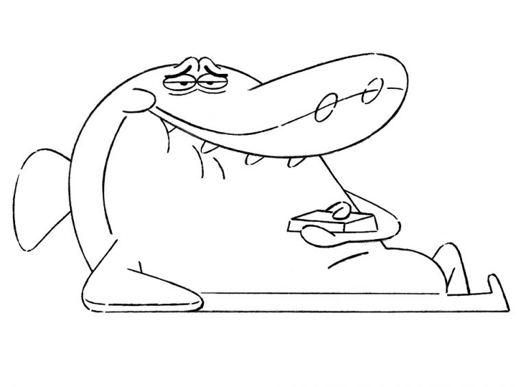 zig and sharko coloring pages